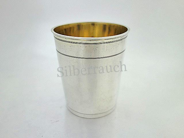 Schöner barocker Silberbecher des 17. Jahrhunderts
