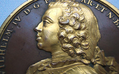 Bronze Medaille auf Prinz Wilhelm IV der Niederlande