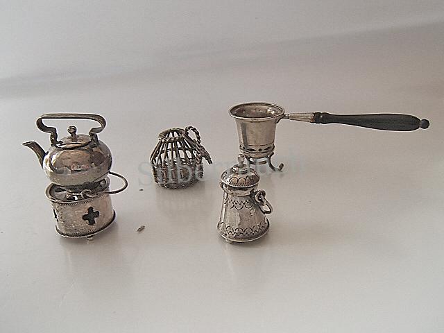 Kleine Sammlung holländisches Miniatursilber
