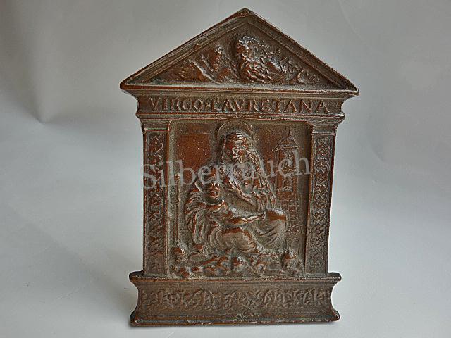 Kußtafel/Plakette aus Bronze, Italien 16. Jahrhundert