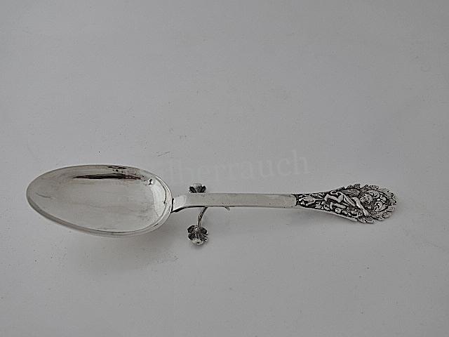 Barock Silber Standlöffel aus Nürnberg, frühes 18. Jahrhundert